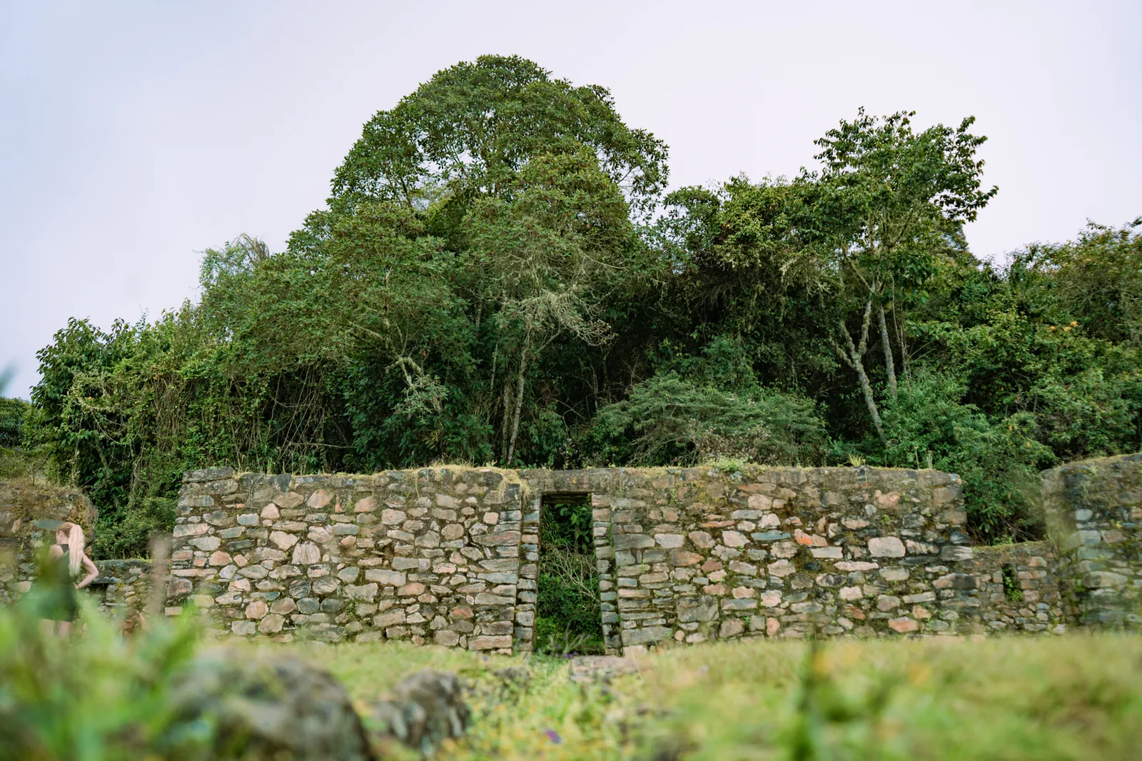 Inca ruins on an alternative trek to Machu Picchu